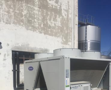 Chiller. Instalação em adega.